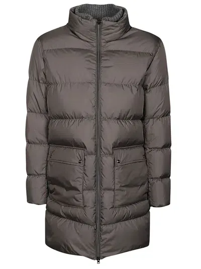 Herno Down Jacket In Grigio