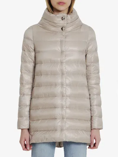 Herno Down Jacket In Nylon In Beige