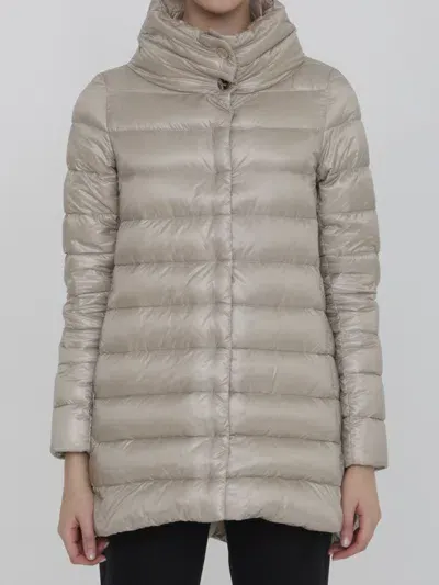 Herno Down Jacket In Nylon In Beige