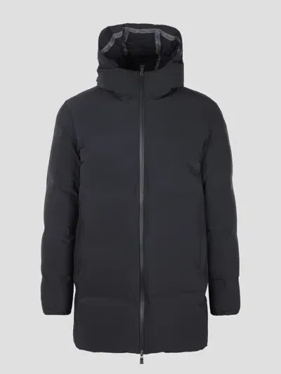 Herno Half Coat In Black