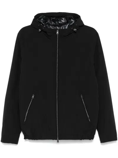 Herno Hooded Jacket In Black