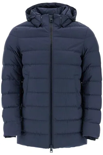 Herno Laminar Laminar Down Jacket In Gore-tex Infinium Windstopper In Blue