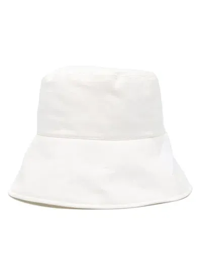 Herno Logo-button Bucket Hat In White