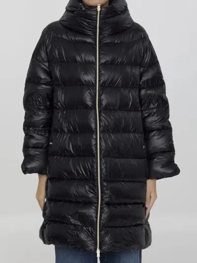 Herno Matildedown Jacket In Nylon In Nero