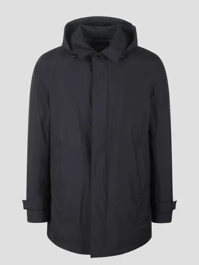 Herno Nylon Coat In Black