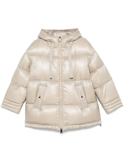 Herno Padded Coat In Neutrals