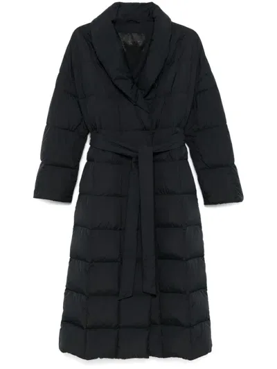 Herno Quilted Coat In Black