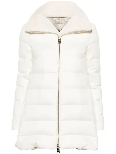 Herno Quilted Puffer Jacket In White