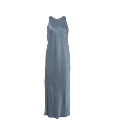 Herno Sleeveless Maxi Dress In Blue