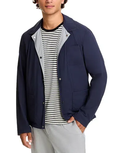 Herno Snap Front Jacket In Blue