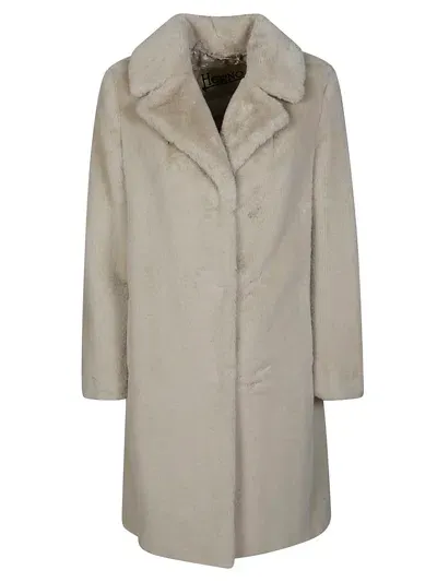 Herno Straight Hem Mid-length Coat In Chantilly