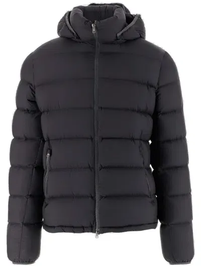 Herno Super Matt Padded Bomber Jacket In Black