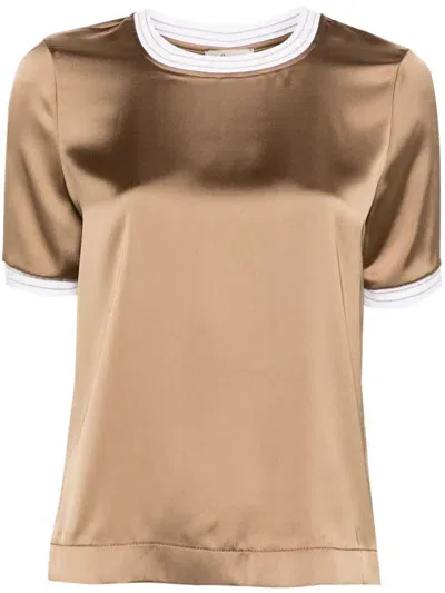 Herno T-shirts And Polos Sand In Brown