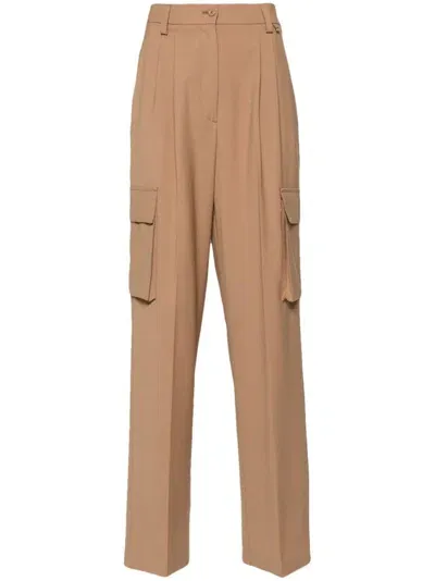 Herno Tailored Trousers In Brown