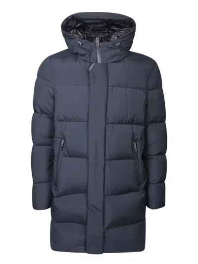 Herno Hooded Down Jacket Laminar In Black