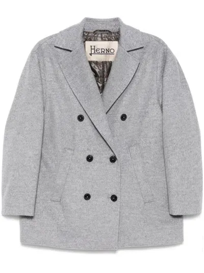 Herno Virgin-wool Jacket In Grey