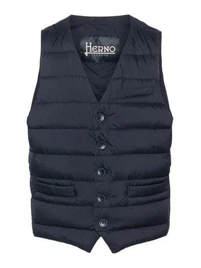 Herno Waistcoat In Blue