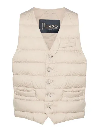 Herno Waistcoat In Brown