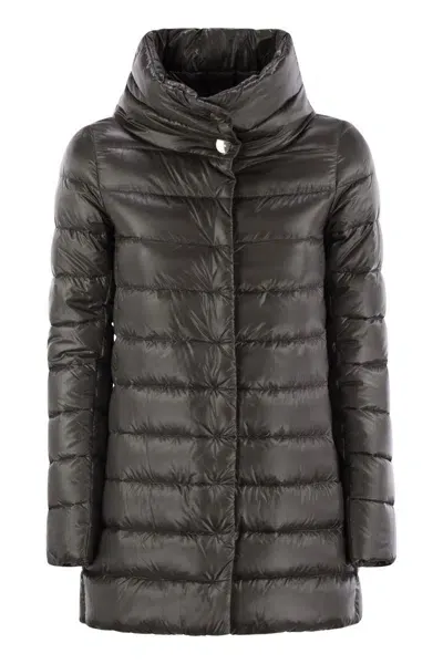 Herno Women's Amelia - Down Jacket With Ring Collar In Elephant