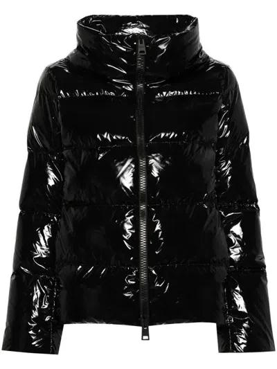 Herno Women's Full Zip Down Jacket In Black