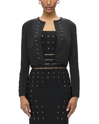 Herve Leger Emilia Jacket In Black