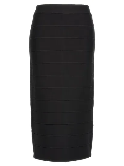 Herve Leger 'icon Bandage Pencil' Skirt In Black