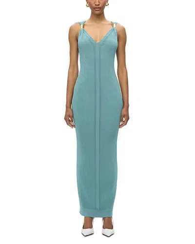 Herve Leger Kerri Knit Gown In Atlantic