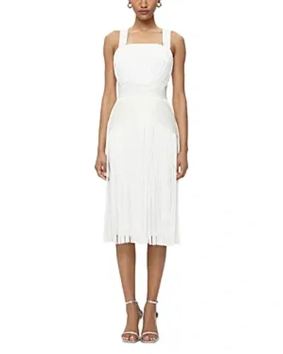 Herve Leger Marion Fringe Dress In Alabaster