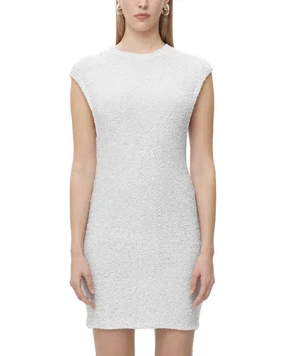 Herve Leger The Delilah Sequin Knit Dress In Alabaster