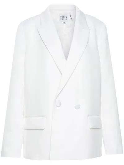 Herve Leger The Pim Blazer In White