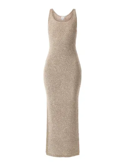 Herve Leger Women's The Madeline Gown Brown In Neutrals