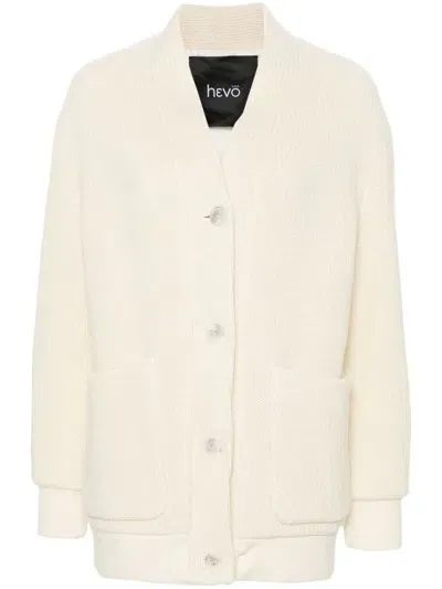 Hevo Cimino Cardigan In White