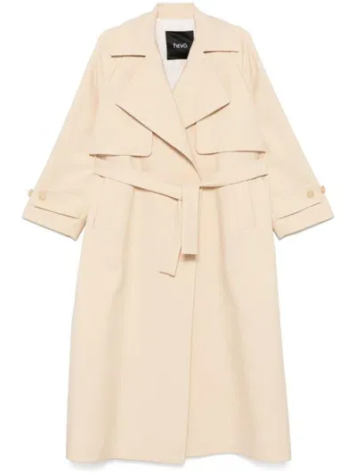 Hevo Margherita Trench Coat In Neutrals