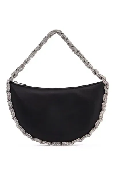 Hibourama Cloe Handbag With Crystals In Black