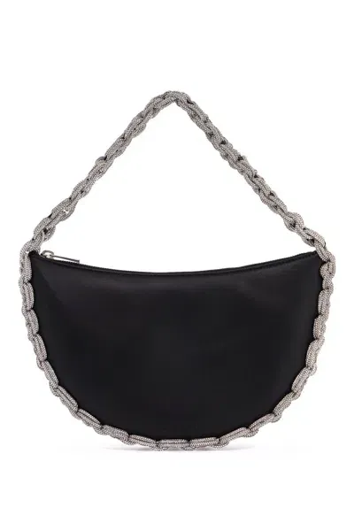 Hibourama Cloe Handbag With Crystals In Black