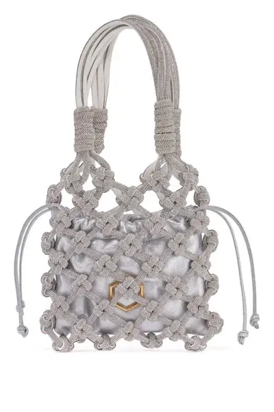 Hibourama Lola Handbag Purse Tote In Silver