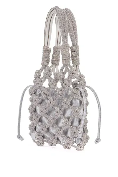 Hibourama Lola Handbag Purse Tote In Silver