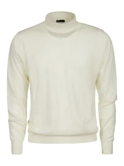 Hindustrie Mockneck Ls Royal Merino In White