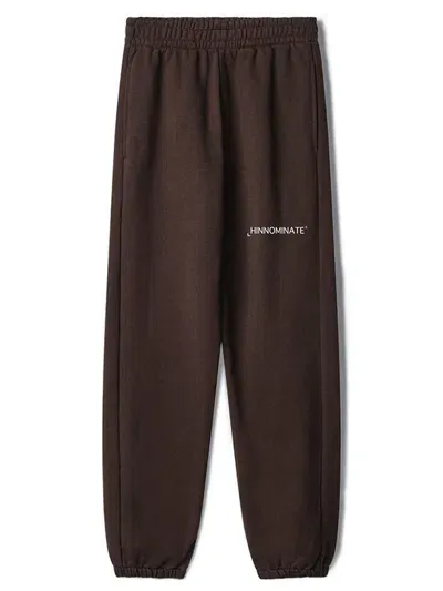 Hinnominate Print Track Pants In Brown