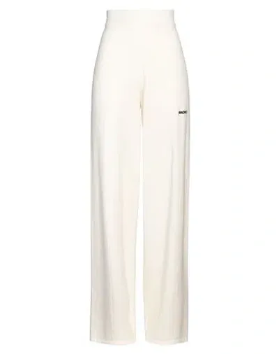 Hinnominate Woman Pants Cream Size L Viscose, Polyester, Polyamide In White