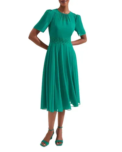 Hobbs London Cressida Dress In Meadow Green