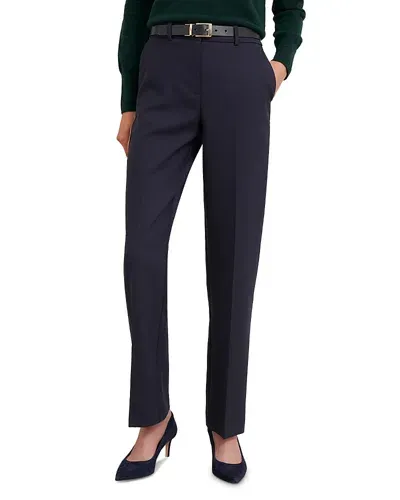 Hobbs London Gerrie Straight Pants In Navy