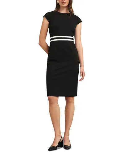 Hobbs London Harmony Sheath Dress In Black Ivory