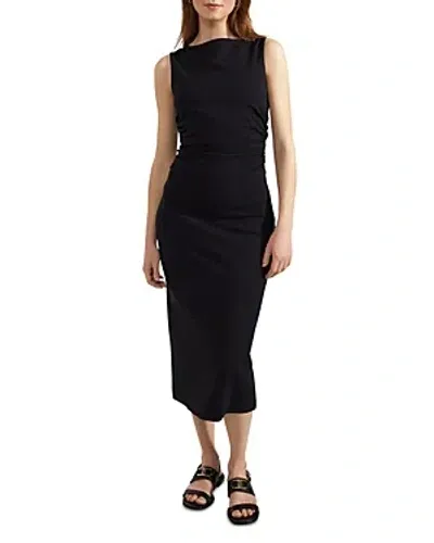 Hobbs London Iliana Jersey Midi Dress In Navy