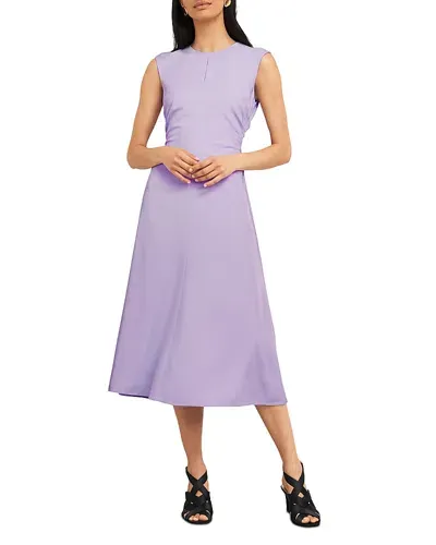 Hobbs London Limited Hillier Midi Dress In Dusted Purple