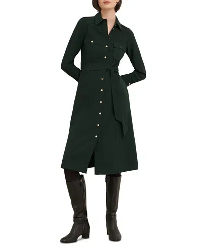 Hobbs London Pricilla Shirt Dress In Rich Green