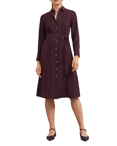 Hobbs London Robyn Dress In Malbec Purple