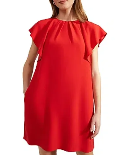 Hobbs London Rosario Dress In Cherry Red