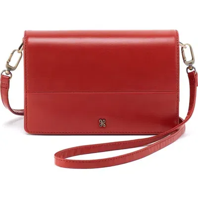 Hobo Jill Leather Phone Crossbody Bag In Brick