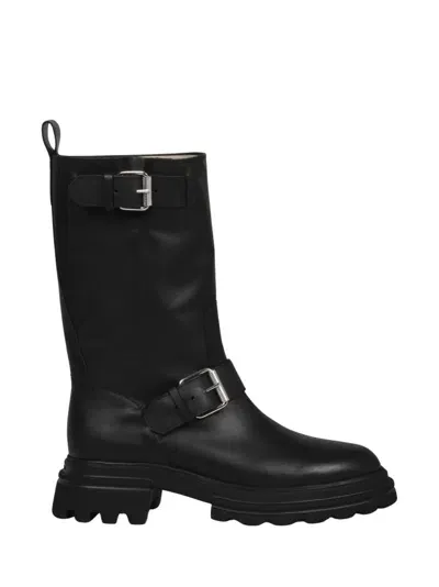 Hogan Biker Boots  10-storey Black